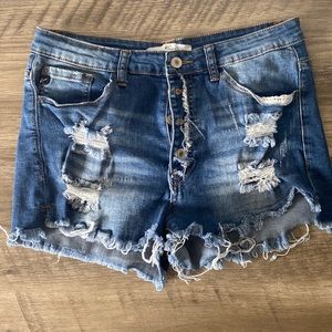 Denim kancan shorts size 11